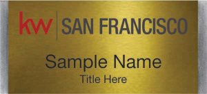 (image for) Keller Williams San Francisco Large Silver Meridian Gold Badge