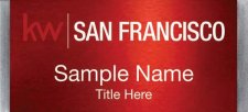 (image for) Keller Williams San Francisco Large Silver Meridian Red Badge