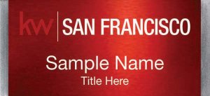 (image for) Keller Williams San Francisco Large Silver Meridian Red Badge
