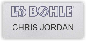 (image for) L B Bohle Silver Square Corner Badge
