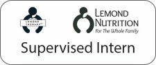 (image for) Lemond Nutrition and Lemond Therapy White Standard Badge