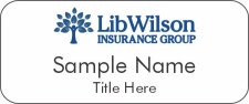 (image for) Lib Wilson Insurance Group Standard White Badge