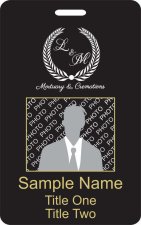 (image for) L&M Mortuary & Cremations - Vertical Photo ID Badge