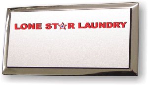 (image for) Lone Star Laundry Silver Executive Logo Only Badge