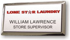 (image for) Lone Star Laundry Silver Executive Badge