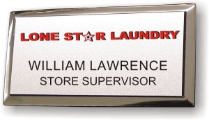 (image for) Lone Star Laundry Silver Executive Badge
