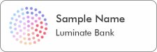 (image for) NJ Lenders Corp. Luminate Bank White Name Badge