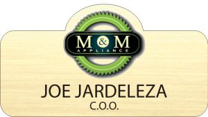 (image for) M and M Appliance Shaped Gold Badge