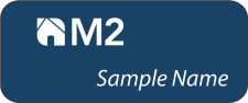 (image for) M2 Standard Blue Name Badge