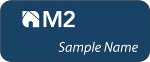 (image for) M2 Standard Blue Name Badge