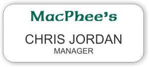 (image for) MacPhee\'s Restaurant & Pub White Badge