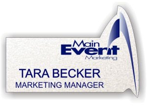 (image for) Main Event Marketing Silver Shaped Badge