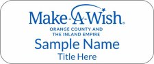 (image for) Make-A-Wish Found Orange County White Badge