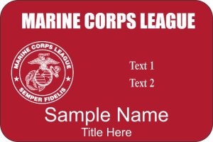 (image for) Marine Corps League Red Badge - Version 3