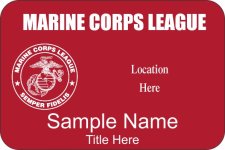 (image for) Marine Corps League Red Badge - Version 3