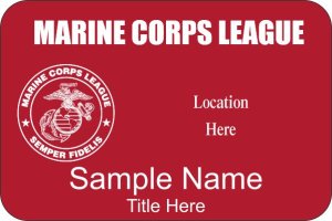 (image for) Marine Corps League Red Badge - Version 3