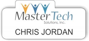 (image for) MasterTech Solutions White Shaped Badge