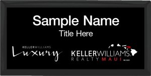 (image for) Keller Williams Luxury Maui - Executive Black Badge with Black Insert