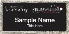 (image for) Keller Williams Luxury Maui - Bling Silver Badge with Black Insert