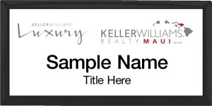 (image for) Keller Williams Luxury Maui - Executive Black Badge with White Insert