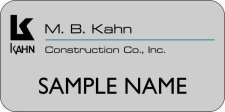 (image for) M. B. Kahn Construction Co., Inc. Shaped Silver badge