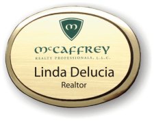 (image for) McCaffrey Realty Executive Oval Gold Badge