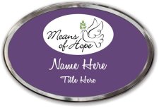 (image for) Means Of Hope Foundation Oval Prestige Polished Badge