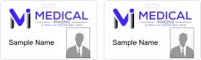 (image for) Medical Imaging Inc ID Horizontal Double Sided Photo ID Badge