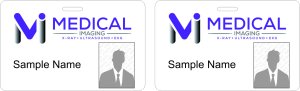 (image for) Medical Imaging Inc ID Horizontal Double Sided Photo ID Badge