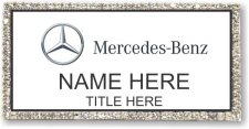(image for) Mercedes-Benz Bling White/Silver Badge