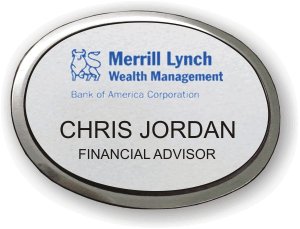 (image for) Merrill Lynch Wealth Management Silver Oval Executive Badge