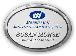 (image for) Merrimack Mortgage Company Oval Executive Silver badge