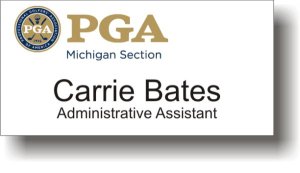 (image for) Michigan Section PGA White Badge