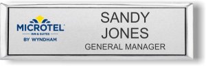 (image for) Microtel Inn & Suites Logo D Small Executive Silver Badge