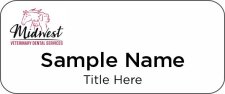 (image for) Midwest Veterinary Demtal Services Standard White Badge