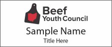 (image for) Ohio Cattlemen's Association Standard White Square Corner Youth badge