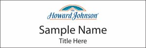 (image for) Howard Johnson White Badge