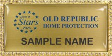 (image for) Old Republic Home Protection Circle of Stars Bling Gold Badge