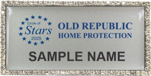 (image for) Old Republic Home Protection Circle of Stars Bling Silver Badge