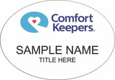 (image for) Comfort Keepers - Oval White Badge