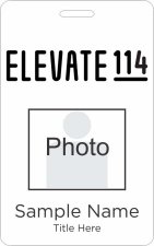 (image for) Elevate 114 Photo ID Vertical badge
