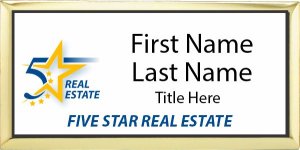 (image for) Five Star Real Estate - Executive Gold with White Badge