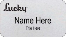 (image for) Lucky Silver Name Badge