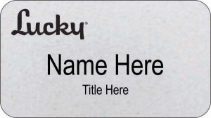(image for) Lucky Silver Name Badge