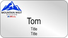 (image for) Mountain West Albertsons Companies Silver Name Badge