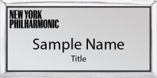 (image for) (New Logo) New York Philharmonic Executive Silver badge