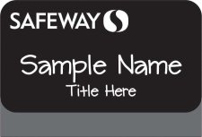 (image for) Safeway Black Pocket Name Badge