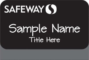 (image for) Safeway Black Pocket Name Badge