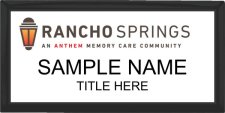 (image for) Anthem Memory Care - Rancho Springs - Executive Black Other Badge