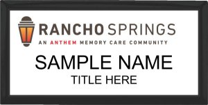 (image for) Anthem Memory Care - Rancho Springs - Executive Black Other Badge